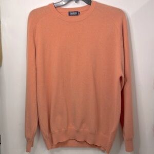ETON Blues Cashmere Sweater Orange XXL Mes Crewneck
